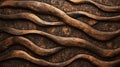 Dark Brown Wave Pattern Texture Background Royalty Free Stock Photo