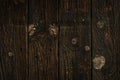Dark brown wood natural boards with rough texture for background. Royalty Free Stock Photo