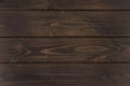 Dark brown wooden horizontal planks, wood background