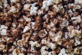 Dark caramel popcorn close-up Royalty Free Stock Photo
