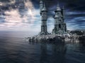 Dark castle Royalty Free Stock Photo