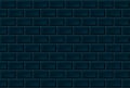 Dark Ceramic Brick Tile Wall. Seamless Pattern