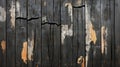 Dark charred wood planks showing damage and texture Royalty Free Stock Photo