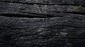 Dark Charred Wood Texture with Deep Cracks and Rough Grain for Rustic Backgrounds in Packaging Label Design and Vintage Project Royalty Free Stock Photo