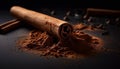 Dark chocolate addiction a sweet, gourmet indulgence generated by AI Royalty Free Stock Photo