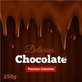 Dark chocolate background print