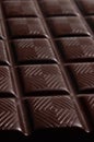 Dark chocolate bar Royalty Free Stock Photo
