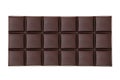 Dark chocolate bar  isolated on white. Royalty Free Stock Photo