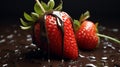 Indulgent Delight: Dark Chocolate-Covered Strawberry Extravaganza