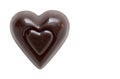 Dark Chocolate Heart Royalty Free Stock Photo