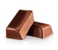 Dark chocolate pieces Royalty Free Stock Photo