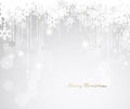 Dark Christmas background with snowflakes Royalty Free Stock Photo