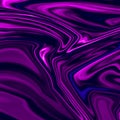 Dark chromatic purple liquid abstract illustration