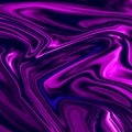 Dark chromatic purple liquid abstract illustration