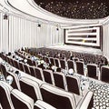 dark Cinema hall, AI-generatet