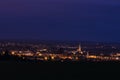 Dark city panorama Royalty Free Stock Photo