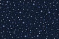 Dark classic blue christmas background with snowflakes Royalty Free Stock Photo