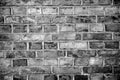 Dark clay brick wall, vintage look, detailed view Royalty Free Stock Photo