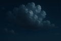 Dark Cloud Formation in Starry Night Sky vector Royalty Free Stock Photo