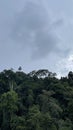 a dark cloud over the mountain Royalty Free Stock Photo