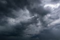 Dark cloud storm with thunder Royalty Free Stock Photo