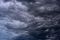 Dark cloud storm with thunder Royalty Free Stock Photo