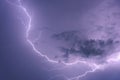 Dark cloud storm with thunder before raining Royalty Free Stock Photo