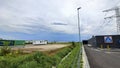 Dark clouds above the Groene Zoom area in Nieuwerkerk