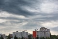 Dark clouds asperatus over Kaliningrad