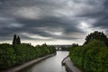 Dark clouds asperatus over Kaliningrad