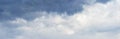 Dark clouds cover the sky. Dramatic stormy sky Royalty Free Stock Photo