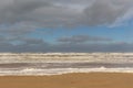 Dark clouds Egmond aan Zee, The Netherlands Royalty Free Stock Photo