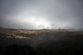 Dark clouds in New Zealand alps Royalty Free Stock Photo