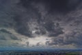 Dark Clouds Over Baia Mare Royalty Free Stock Photo