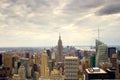 Dark clouds over Manhattan, NY