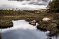 Dark Clouds Over Marsh in Northern Maine