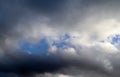 Dark clouds in the sky right before an upcoming storm Royalty Free Stock Photo