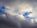 Dark clouds in the sky right before an upcoming storm Royalty Free Stock Photo