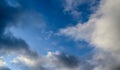 Dark clouds in the sky right before an upcoming storm Royalty Free Stock Photo