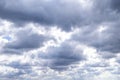 Dark clouds sky - stormy weather cloudscape, Light in the Dark and Dramatic Storm Clouds background Royalty Free Stock Photo