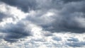 Dark clouds sky - stormy weather cloudscape, Light in the Dark and Dramatic Storm Clouds background Royalty Free Stock Photo
