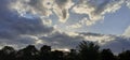 Dark clouds and sky sunset India