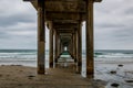 Dark Clouds Surround the Scripps Pier in La Jolla, California