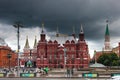 Dark clouds thickened over Moscow, red Moscow