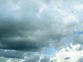 Dark cloudscape light blue sky background Royalty Free Stock Photo