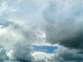 Dark cloudscape light blue sky background Royalty Free Stock Photo