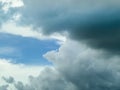 dark cloudscape light blue sky background Royalty Free Stock Photo