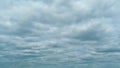 Dark cloudscape storm disaster gloomy gray sky. Thunderous clouds. Time lapse.