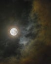 Dark cloudy moonscape