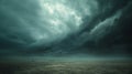 Dark clound storm sky with dirt landscape dark background